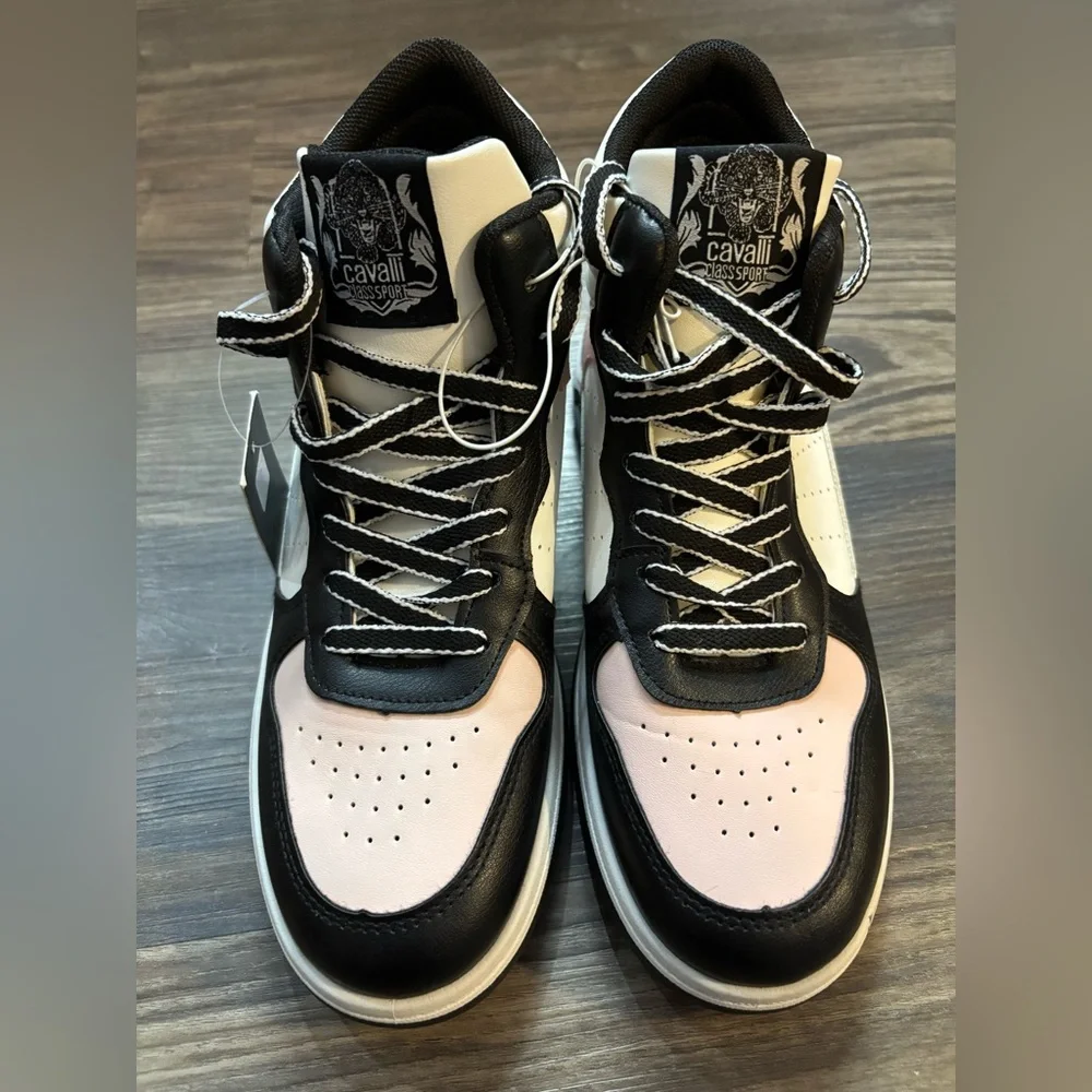 NEW Cavalli Class Sport Women’s Size 7‎ Rose Hi-Top Sneakers
